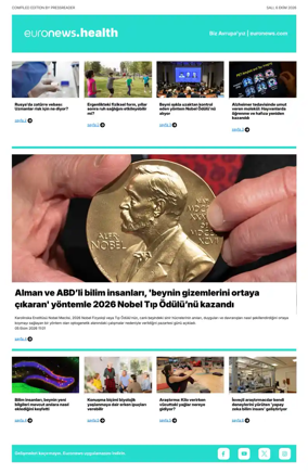 Cover of Euronews Health (Turkish) Compiled Edition