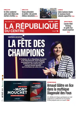 Cover of La Republique du Centre (Orleans - Loiret))