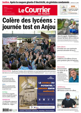 Cover of Le Courrier de l’Ouest (Angers)