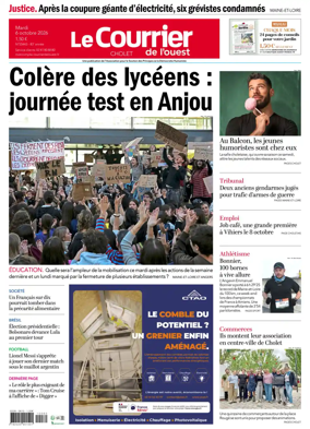 Cover of Le Courrier de l’Ouest (Cholet)