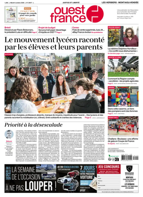 Cover of Ouest France (Les Herbiers / Montaigu)