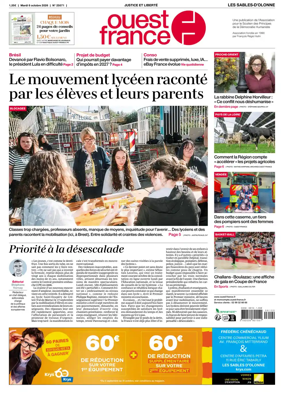 Cover of Ouest France (Les Sables-d'Olonne)
