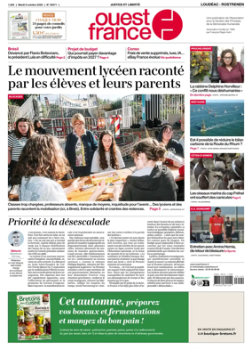 Cover of Ouest France (Loudeac / Rostrenen)