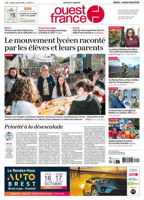 Cover of Ouest France (Nord-Finistere)