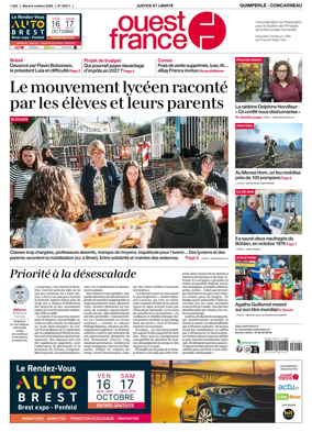 Cover of Ouest-France (Quimperle Concarneau)