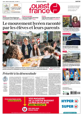 Cover of Ouest France (Sarthe)