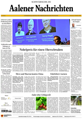 Cover of Aalener Nachrichten