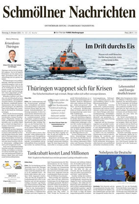 Cover of Ostthuringer Zeitung (Schmolln)