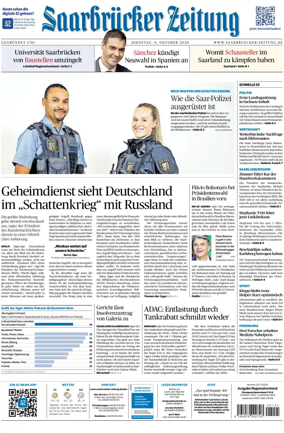 Cover of Saarbruecker Zeitung