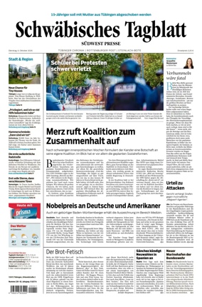 Cover of Schwabisches Tagblatt - Tubinger Chronik