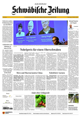 Cover of Schwabische Zeitung (Alb-Donau)