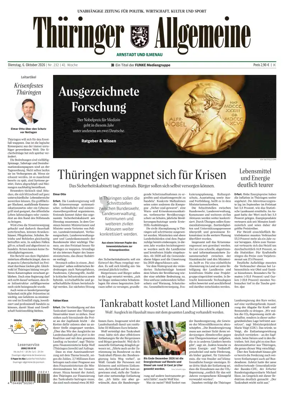 Cover of Thuringer Allgemeine (Arnstadt und Ilmenauz)