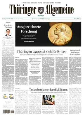 Cover of Thuringer Allgemeine (Eichsfeld)