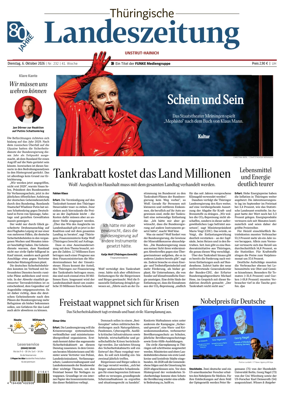 Cover of Thuringische Landeszeitung (Unstrut-Hainich-Kreis)