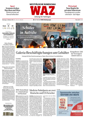 Cover of Westdeutsche Allgemeine Zeitung (Hattingen)