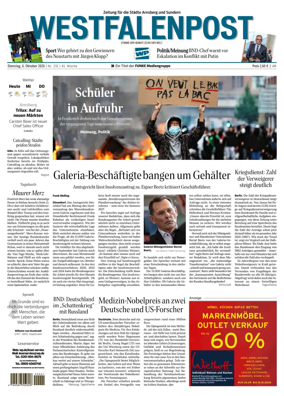 Cover of Westfalenpost (Arnsberg)
