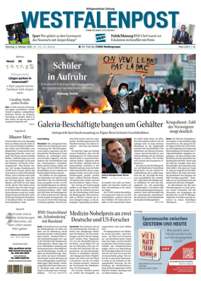 Cover of Westfalenpost (Bad Berleburg Wittgenstein)