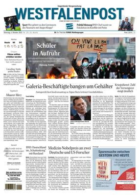 Cover of Westfalenpost (Siegen)
