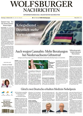 Cover of Wolfsburger Nachrichten (Wolfsburg-Gifhorn)