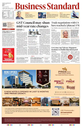 Cover of Business Standard