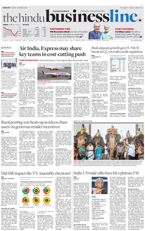 Cover of BusinessLine (Bangalore)