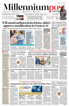 Cover of Millennium Post