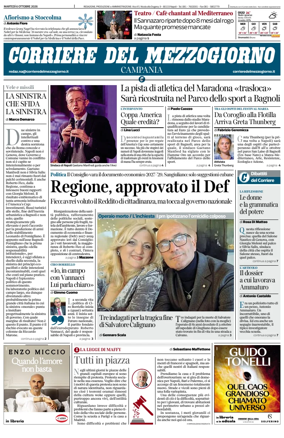 Cover of Corriere del Mezzogiorno (Campania)