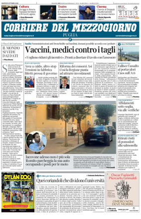 Cover of Corriere del Mezzogiorno (Puglia)