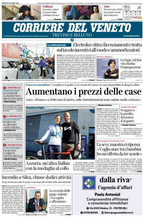 Cover of Corriere del Veneto (Treviso e Belluno)