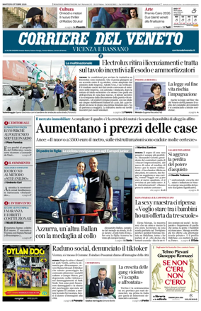 Cover of Corriere del Veneto (Vicenza e Bassano)