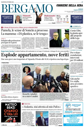 Cover of Corriere della Sera (Bergamo)