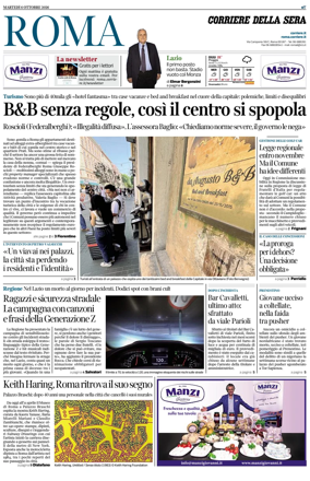 Cover of Corriere della Sera (Roma)