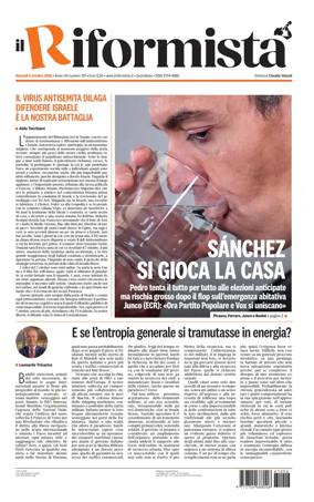 Cover of Il Riformista (Italy)