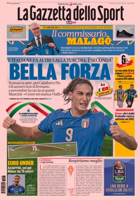 Cover of La Gazzetta dello Sport
