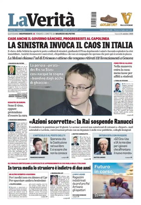 Cover of La Verita (Italia)