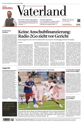 Cover of Liechtensteiner Vaterland
