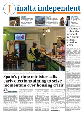 Cover of Malta Independent
