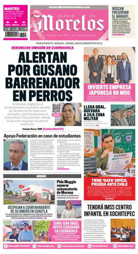 Cover of Diario de Morelos