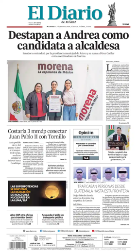 Cover of El Diario de Juarez