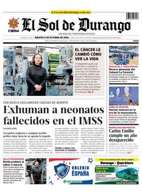 Cover of El Sol de Durango