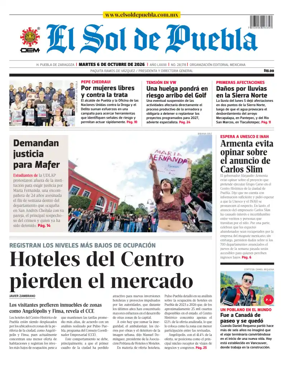 Cover of El Sol de Puebla