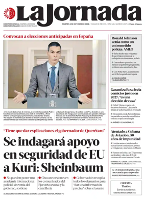 Cover of La Jornada