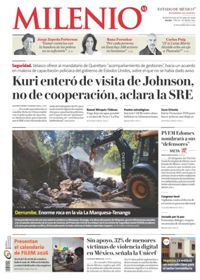 Cover of Milenio Edo de Mexico
