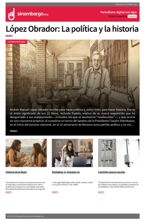 Cover of Sin Embargo Opinion