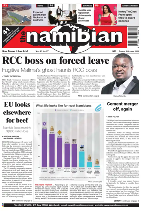Cover of The Namibian