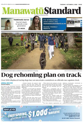 Cover of Manawatu Standard