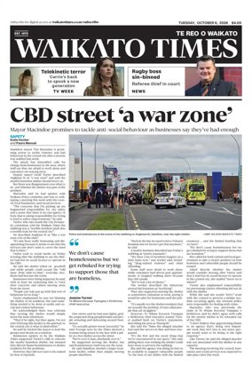 Cover of Waikato Times