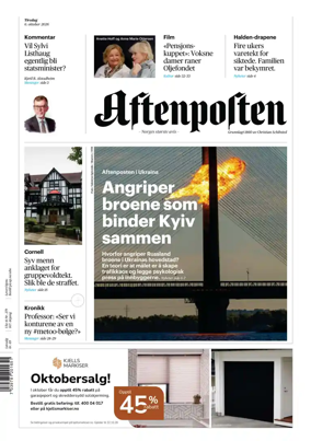 Cover of Aftenposten