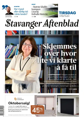 Cover of Stavanger Aftenblad
