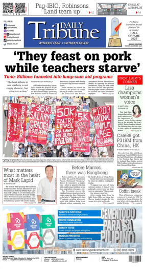 Cover of Daily Tribune (Philippines)